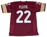 DOUG FLUTIE AUTOGRAPHED BOSTON COLLEGE EAGLES #22 JERSEY BECKETT W/ HEISMAN 84