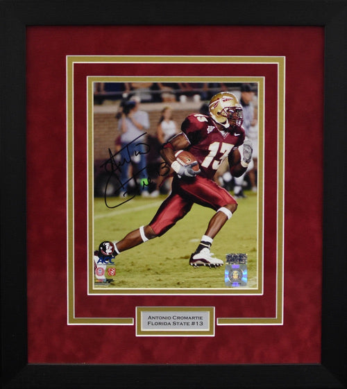ANTONIO CROMARTIE SIGNED FLORIDA STATE SEMINOLES 8x10 FRAMED PHOTO COA
