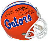 TIM TEBOW STEVE SPURRIER DANNY WUERFFEL SIGNED FLORIDA GATORS FULL SIZE HELMET