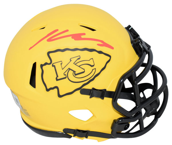 KENNETH WALKER III SIGNED KANSAS CITY CHIEFS RAVE SPEED MINI HELMET BECKETT