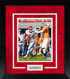FELIX JONES AUTOGRAPHED ARKANSAS RAZORBACKS 8x10 FRAMED PHOTO COA