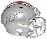 CADE STOVER AUTOGRAPHED OHIO STATE BUCKEYES FULL SIZE SPEED HELMET BECKETT
