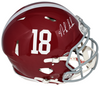 NICK SABAN AUTOGRAPHED ALABAMA CRIMSON TIDE AUTHENTIC SPEED HELMET JSA
