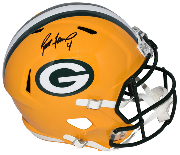 BRETT FAVRE AUTOGRAPHED GREEN BAY PACKERS FULL SIZE SPEED HELMET JSA