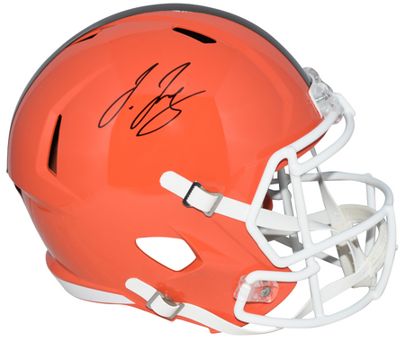JERRY JEUDY AUTOGRAPHED DENVER BRONCOS ECLIPSE SPEED MINI HELMET BECKETT