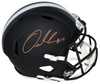 QUINSHON JUDKINS SIGNED CLEVELAND BROWNS FLAT BLACK FULL SIZE SPEED HELMET BAS