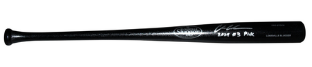 KYLE TEEL AUTOGRAPHED CHICAGO WHITE SOX BLACK RAWLINGS BAT - MLB AUTH