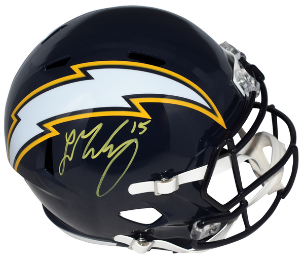 LADD McCONKEY SIGNED LOS ANGELES CHARGERS NAVY FULL SIZE SPEED HELMET BECKETT