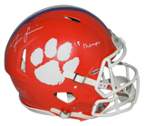 ISAIAH SIMMONS SIGNED CLEMSON TIGERS F/S AUTHENTIC SPEED HELMET JSA W/ 18 CHAMPS