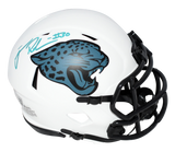 JAMES ROBINSON SIGNED JACKSONVILLE JAGUARS LUNAR SPEED MINI HELMET BECKETT