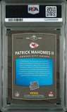 PATRICK MAHOMES SIGNED 2017 PANINI DONRUSS OPTIC HOLO ROOKIE RC PSA 9 AUTO 10