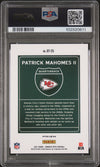 PATRICK MAHOMES SIGNED 2021 PANINI DONRUSS OPTIC DOWNTOWN AUTO PSA GEM 10