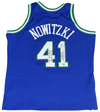 DIRK NOWITZKI SIGNED DALLAS MAVERICKS MITCHELL & NESS JERSEY W/ 06-07 MVP & HOF