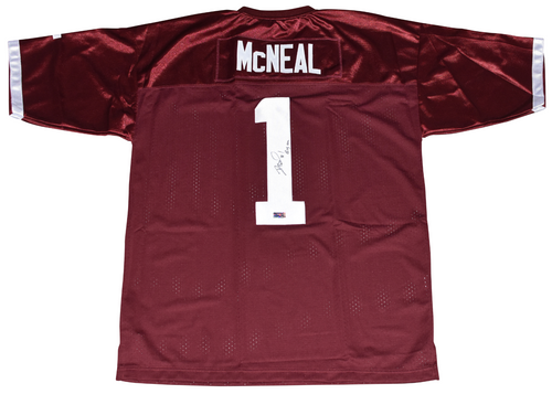 REGGIE McNEAL AUTOGRAPHED SIGNED TEXAS A&M AGGIES #1 MAROON JERSEY COA