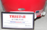 TYUS BOWSER SIGNED AUTOGRAPHED HOUSTON COUGARS RED FULL SIZE HELMET TRISTAR