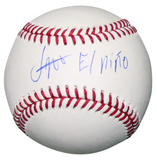 JESUS MADE SIGNED MILWAUKEE BREWERS RAWLINGS OFFICIAL MLB BASEBALL W/ EL NINO