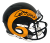 ISAAC BRUCE AUTOGRAPHED ST LOUIS RAMS SPEED MINI HELMET BECKETT W/ HOF 20
