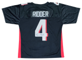 DESMOND RIDDER AUTOGRAPHED ATLANTA FALCONS #4 BLACK ROOKIE JERSEY BECKETT