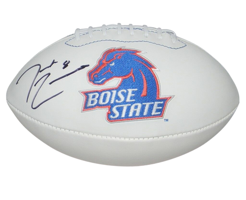 DEMARCUS LAWRENCE AUTOGRAPHED SIGNED BOISE STATE BRONCOS LOGO FOOTBALL JSA