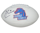 DEMARCUS LAWRENCE AUTOGRAPHED SIGNED BOISE STATE BRONCOS LOGO FOOTBALL JSA