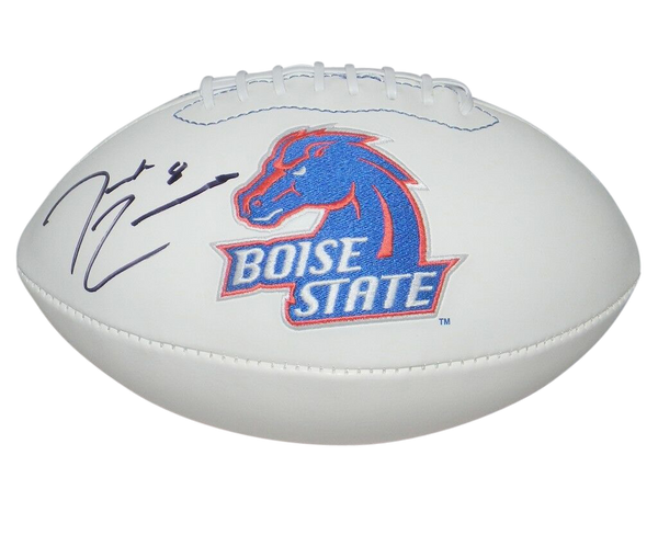 DEMARCUS LAWRENCE AUTOGRAPHED SIGNED BOISE STATE BRONCOS LOGO FOOTBALL JSA