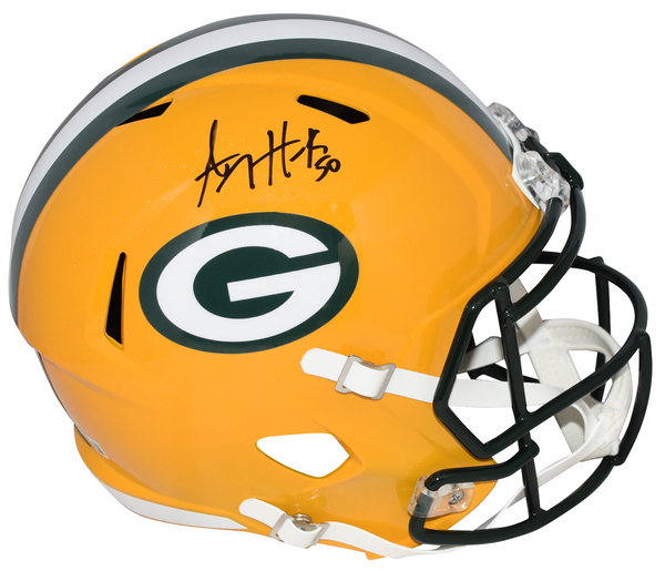 AJ HAWK AUTOGRAPHED GREEN BAY PACKERS FULL SIZE SPEED HELMET BECKETT