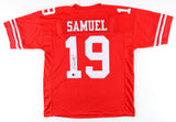 DEEBO SAMUEL SIGNED AUTOGRAPHED SAN FRANCISCO 49ERS #19 RED JERSEY BECKETT