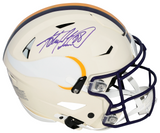 ADRIAN PETERSON SIGNED MINNESOTA VIKINGS RETRO AUTHENTIC SPEEDFLEX HELMET BAS