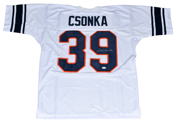 LARRY CSONKA SIGNED SYRACUSE ORANGE #39 WHITE THROWBACK JERSEY JSA