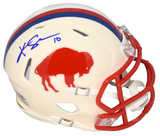 KHALIL SHAKIR AUTOGRAPHED BUFFALO BILLS RETRO SPEED MINI HELMET BECKETT