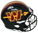 TERRY McLAURIN SIGNED WASHINGTON COMMANDERS BLACK HAIL RAISER FULL SIZE HELMET