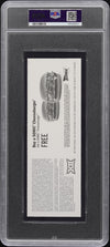 PATRICK MAHOMES SIGNED 2016 TEXAS TECH TICKET VS OU NCAA RECORD PSA 9 AUTO 10