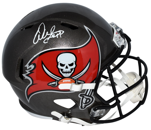 WARREN SAPP AUTOGRAPHED TAMPA BAY BUCCANEERS FULL SIZE SPEED HELMET BECKETT