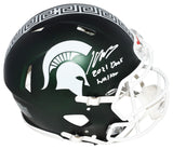 KENNETH WALKER SIGNED MICHIGAN STATE SPARTANS AUTHENTIC SPEED HELMET BECKETT