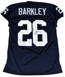 SAQUON BARKLEY SIGNED PENN STATE NITTANY LIONS #26 GAME CUT JERSEY JSA W/ WE ARE