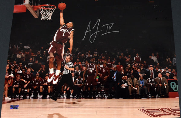 ACIE LAW IV AUTOGRAPHED SIGNED TEXAS A&M AGGIES 16x20 PHOTO COA