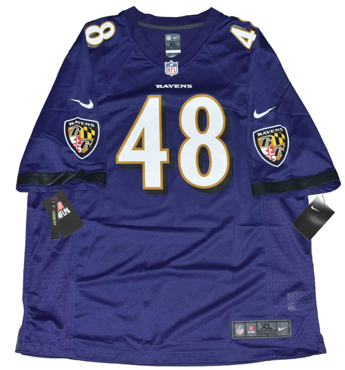 PATRICK QUEEN AUTOGRAPHED SIGNED BALTIMORE RAVENS NIKE JERSEY BECKETT
