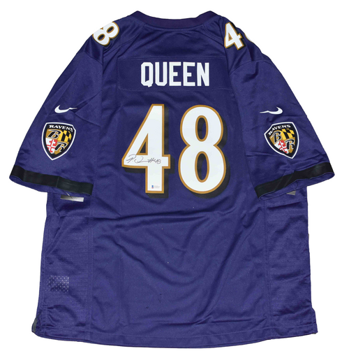 PATRICK QUEEN AUTOGRAPHED SIGNED BALTIMORE RAVENS NIKE JERSEY BECKETT