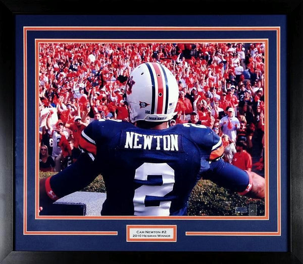 CAM NEWTON AUTOGRAPHED AUBURN TIGERS 16x20 FRAMED PHOTO COA