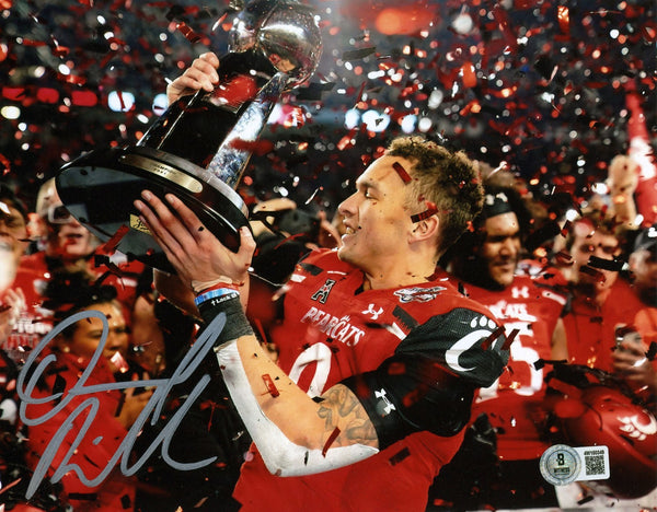 DESMOND RIDDER AUTOGRAPHED CINCINNATI BEARCATS TROPHY 8x10 PHOTO BECKETT