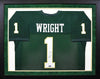 KENDALL WRIGHT AUTOGRAPHED BAYLOR BEARS #1 GREEN FRAMED JERSEY COA