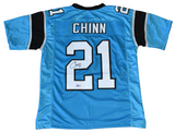 JEREMY CHINN AUTOGRAPHED SIGNED CAROLINA PANTHERS #21 BLUE JERSEY BECKETT