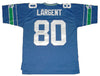 STEVE LARGENT SIGNED AUTOGRAPHED SEATTLE SEAHAWKS #80 MITCHELL & NESS JERSEY JSA