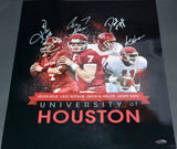 ANDRE WARE CASE KEENUM KEVIN KOLB DAVID KLINGLER SIGNED HOUSTON 16x20 PHOTO