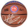 DENNIS RODMAN AUTOGRAPHED DETROIT PISTONS WILSON NBA BASKETBALL W/ HOF 2011