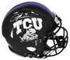 LADAINIAN TOMLINSON SIGNED TCU HORNED FROGS BLACK AUTHENTIC SPEED HELMET BECKETT