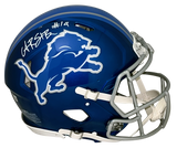 AMON-RA ST BROWN AUTOGRAPHED DETROIT LIONS AUTHENTIC FLASH HELMET BECKETT