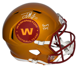 TERRY McLAURIN SIGNED WASHINGTON FOOTBALL TEAM FULL SIZE FLASH HELMET W/ SCARY