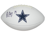 AMARI COOPER AUTOGRAPHED SIGNED DALLAS COWBOYS WHITE LOGO FOOTBALL JSA