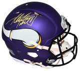 ADRIAN PETERSON SIGNED MINNESOTA VIKINGS AUTHENTIC SPEED HELMET BECKETT